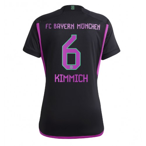 Bayern Munich Joshua Kimmich #6 Bortedrakt Kvinner 2023-24 Kortermet Bayern Munich Joshua Kimmich #6 Bortedrakt Kvinner 2023-24 Kortermet